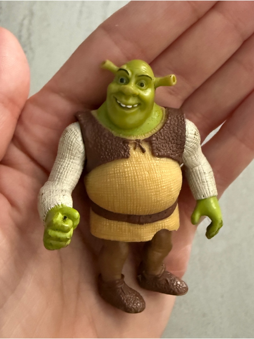 Rare Vintage Fast Food Promotional Toy Figure Shrek Ogre Green Character Kidcore
